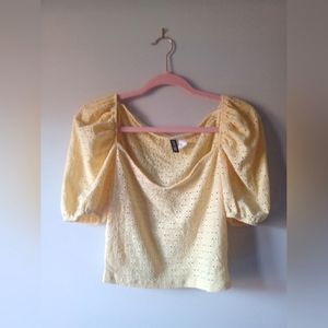 3/$25 H&M Eyelet Crop Top